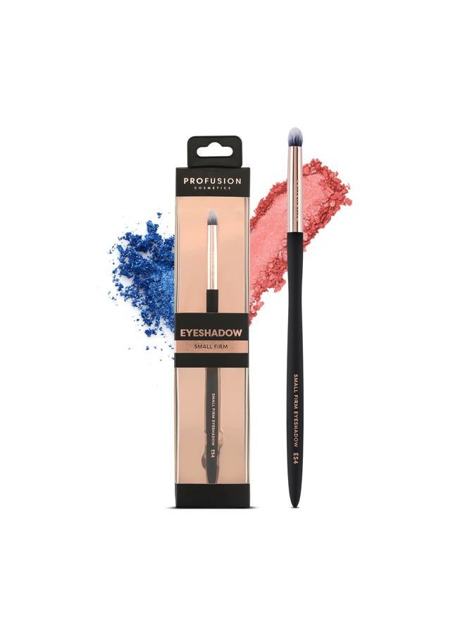 Profusion Cosmetics Small Firm Eyeshadow Brush - Professional Eye Makeup Brush, Eyeshadow Blending Brush-Dense Rounded Hair Bristles and Best for Pigments & Glitter, - Image 1